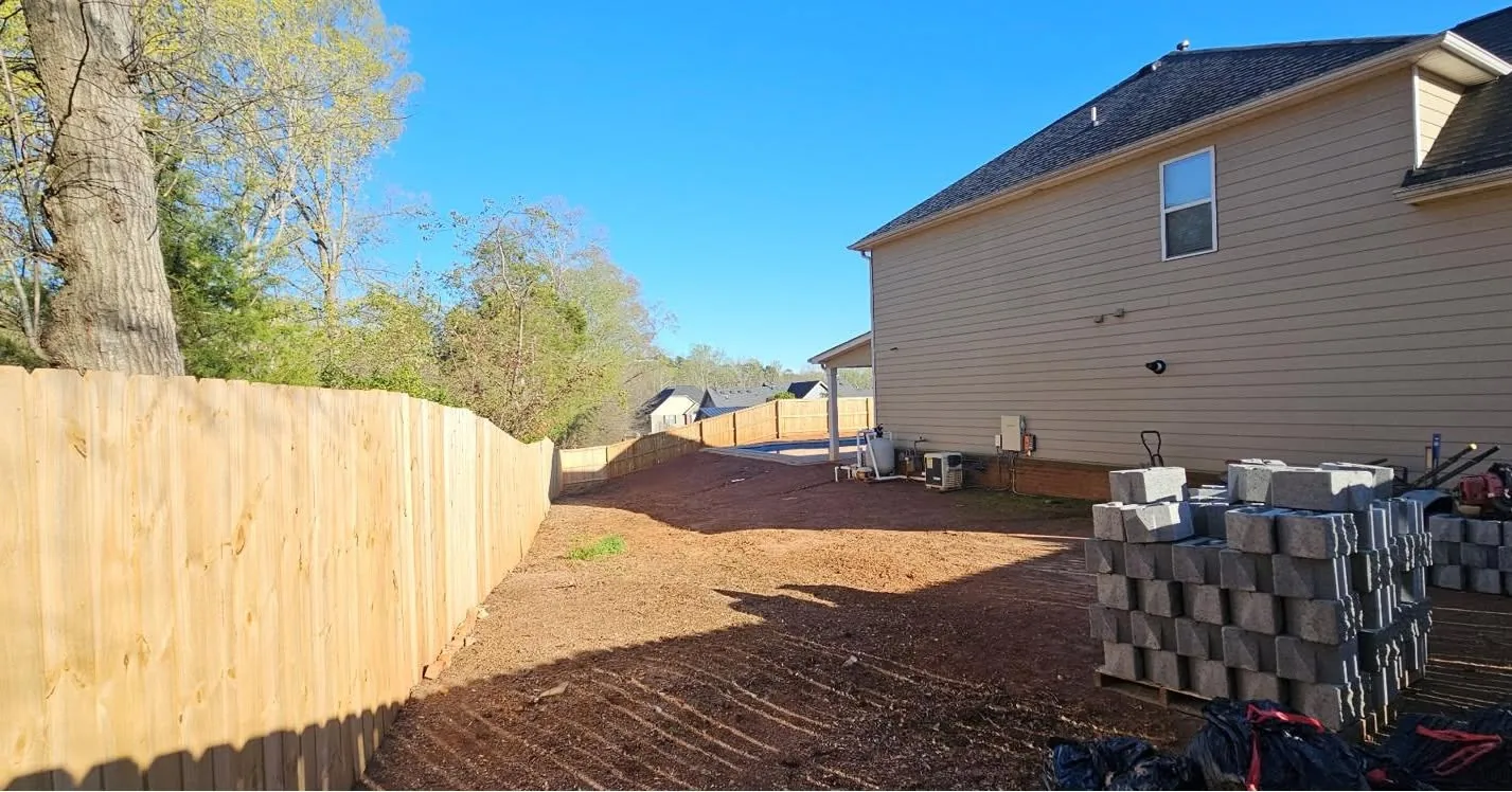 Completed grading project