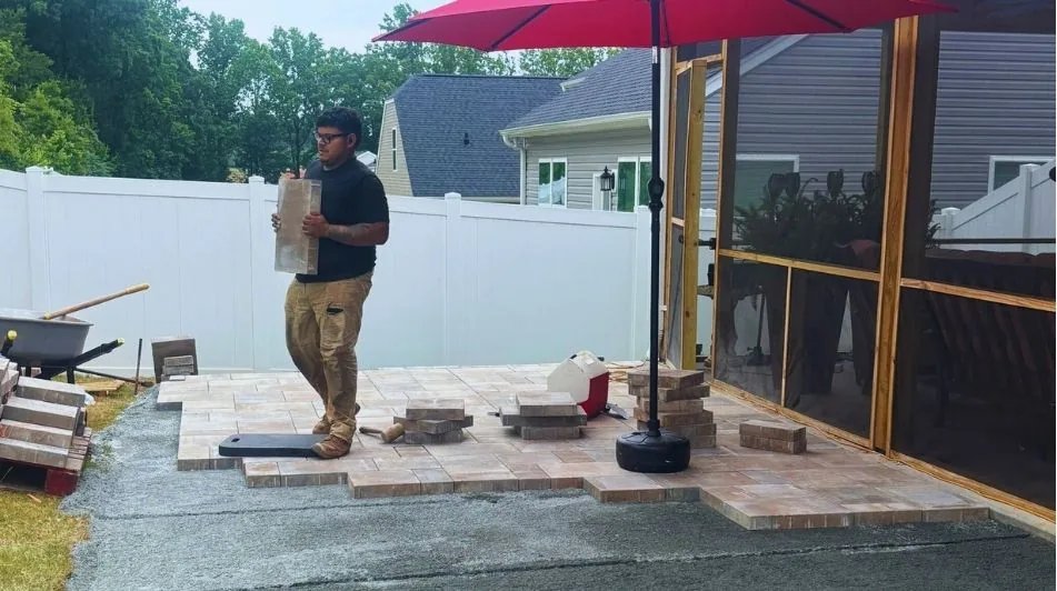 Patios installation process